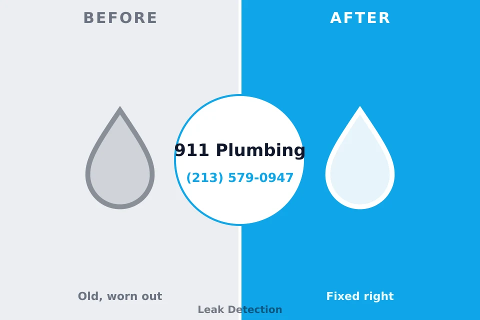 Before and after: plumbing repair Bonneauville, PA